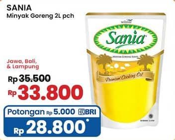 Promo Harga Sania Minyak Goreng 2000 ml - Indomaret