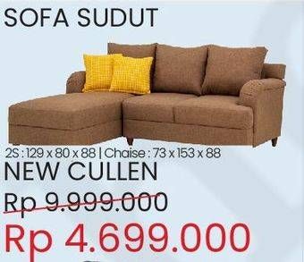 Promo Harga NEW CULLEN Sofa Sudut Berbahan Kain  - Courts