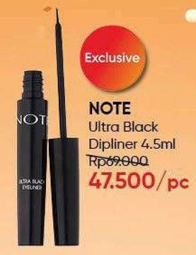 Promo Harga NOTE Ultra Black Eyeliner 4 ml - Guardian