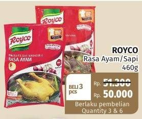 Promo Harga ROYCO Penyedap Rasa per 3 pcs 460 gr - Lotte Grosir