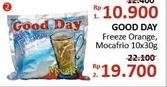 Promo Harga Good Day Coffee Freeze Orange, Mocafrio per 10 pcs 30 gr - Alfamidi