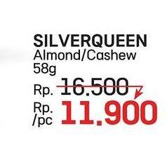 Promo Harga Silver Queen Chocolate Almonds, Cashew 58 gr - LotteMart