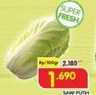 Promo Harga Sawi Putih per 100 gr - Superindo