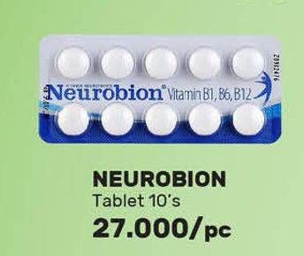 Promo Harga NEUROBION Vitamin Neurotropik Putih 10 pcs - Guardian