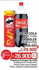 Promo Harga Coca Cola, Pringles  - LotteMart