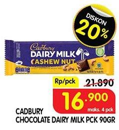 Promo Harga CADBURY Dairy Milk 90 gr - Superindo