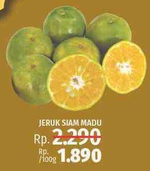 Promo Harga Jeruk Siam Madu per 100 gr - LotteMart