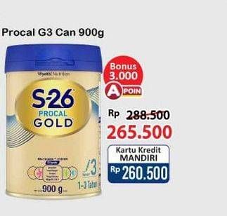 Promo Harga S26 Procal Gold Susu Pertumbuhan Vanilla 900 gr - Alfamart