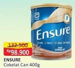 Promo Harga Ensure Nutrition Powder FOS Cokelat 400 gr - Alfamart