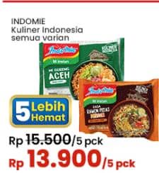 Promo Harga Indomie Mie Kuliner Indonesia  - Indomaret