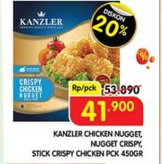 Promo Harga Kanzler Chicken Nugget Original, Crispy, Stick Crispy 450 gr - Superindo