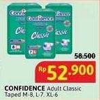 Promo Harga Confidence Adult Diapers Classic XL6, M8, L7 6 pcs - Alfamidi
