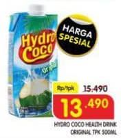 Hydro Coco Minuman Kelapa Original 500 ml Diskon 12%, Harga Promo Rp13.490, Harga Normal Rp15.490
