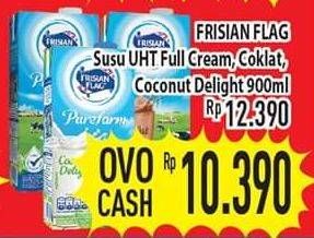 Promo Harga FRISIAN FLAG Susu UHT Purefarm Full Cream, Cokelat, Coconut 900 ml - Hypermart