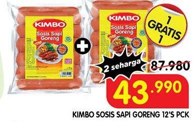 Promo Harga Kimbo Sosis Sapi Goreng 372 gr - Superindo