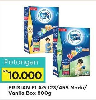 Promo Harga FRISIAN FLAG 123 Jelajah / 456 Karya Madu, Vanilla 800 gr - Alfamart