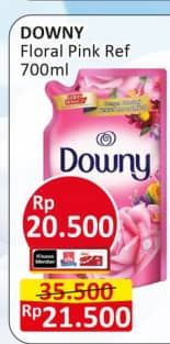 Promo Harga Downy Pewangi Pakaian Floral Pink 720 ml - Alfamart