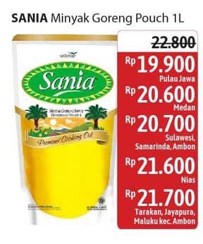 Promo Harga Sania Minyak Goreng 1000 ml - Alfamidi
