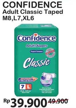 Promo Harga CONFIDENCE Adult Diapers Classic M8, L7, XL6  - Alfamart
