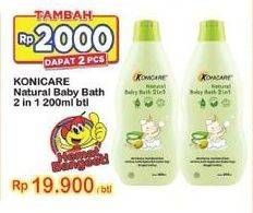 Promo Harga KONICARE Natural Baby Bath 2 in 1 200 ml - Indomaret