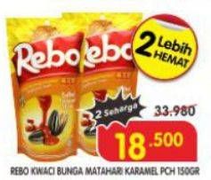 Promo Harga Rebo Kuaci Bunga Matahari Caramel 150 gr - Superindo