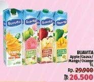 Promo Harga BUAVITA Fresh Juice Apple, Guava, Mango, Orange 1000 ml - LotteMart