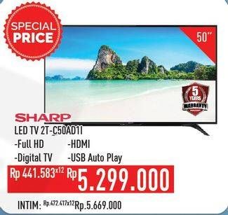 Promo Harga SHARP 2T-C50AD1i Full-HD 50"  - Hypermart