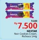Promo Harga Nabati Nextar Noir Cookies Cream, Richoco 144 gr - Alfamidi