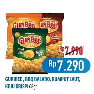 Promo Harga Guribee Layers Kecuali BBQ Balado, Kecuali Keju Krispi, Kecuali Rumput Laut 65 gr - Hypermart