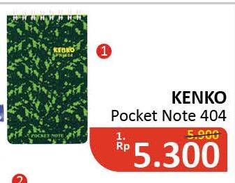 Promo Harga KENKO Pocket Note  - Alfamidi