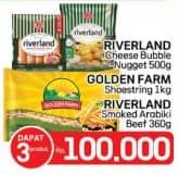 Promo Harga Riverland Nugget + Golden Farm French Fries + Riverland Sausage  - LotteMart