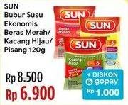 Promo Harga SUN Bubur Sereal Susu Beras Merah, Kacang Hijau 120 gr - Indomaret