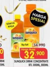 Promo Harga Sunquick Minuman Sari Buah 330 ml - Superindo