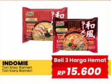 Promo Harga Indomie Japanese Ramen Tori Miso, Tori Kara 86 gr - Yogya