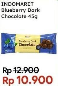 Promo Harga INDOMARET Blueberry Dark Chocolate 45 gr - Indomaret