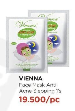 Promo Harga VIENNA Face Mask Whitening Anti Acne Sleeping  - Watsons