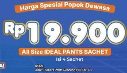 Promo Harga Ideal Adult Diapers Pants 1 pcs - TIP TOP