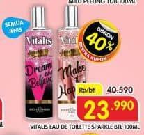 Promo Harga Vitalis Eau De Toilette Sparkle All Variants 100 ml - Superindo