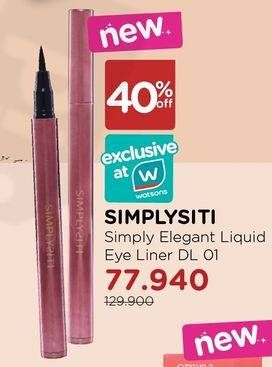 Promo Harga SIMPLYSITI Simply Elegant Liquid Eyeliner DL01  - Watsons
