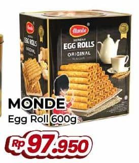 Promo Harga Monde Serena Egg Roll 600 gr - Yogya