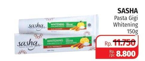 Promo Harga SASHA Toothpaste Whitening 150 gr - Lotte Grosir
