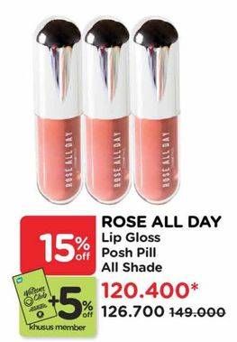 Promo Harga Rose All Day Lip Gloss Pill All Variants  - Watsons