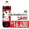 Promo Harga AJE BIG COLA Minuman Soda Cola, Strawberry 3100 ml - Hypermart