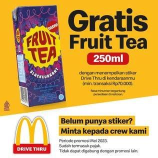 Promo Harga Sosro Fruit Tea  - McD
