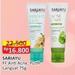 Promo Harga SARIAYU Facial Foam Acne Care, Putih Langsat 75 gr - Alfamart