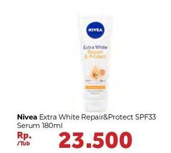 Promo Harga NIVEA Body Lotion Repair Protect SPF 33 Serum 180 ml - Carrefour