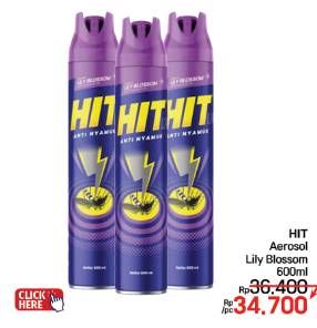 Promo Harga HIT Aerosol Lilly Blossom 600 ml - LotteMart
