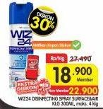 Promo Harga WIZ 24 Disinfecting Spray and Clean All Surface 300 ml - Superindo