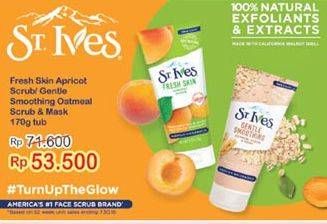 Promo Harga ST IVES Fresh Skin Apricot Scrub/Oatmeal  - Indomaret