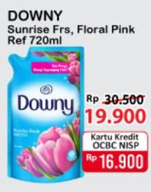 Promo Harga DOWNY Pewangi Pakaian Floral Pink, Sunrise Fresh 720 ml - Alfamart